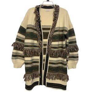 Saints‎ & Hearts Long Knit Boho Western Cardigan Size M/L Open Front